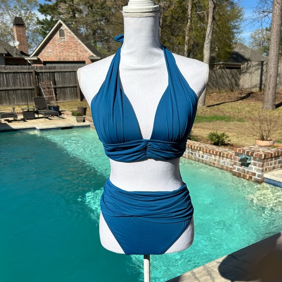 Soma Swim Draped bikini top and bottom - Picture 2 of 5